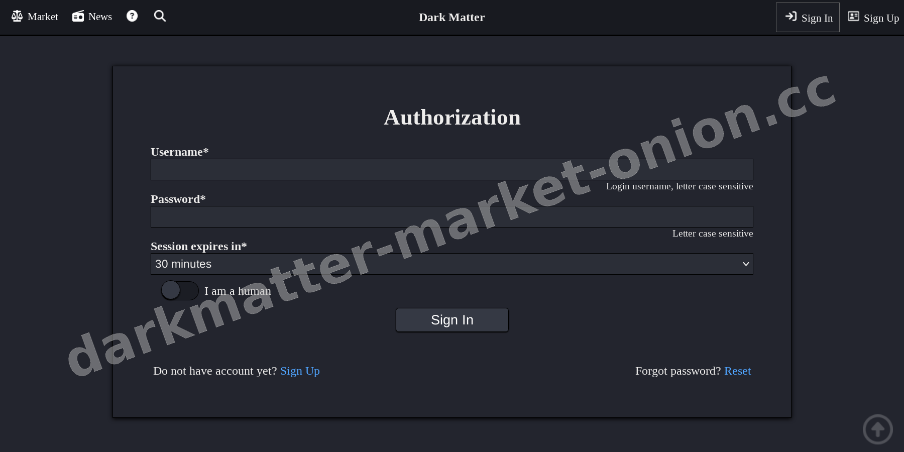 User Login Interface